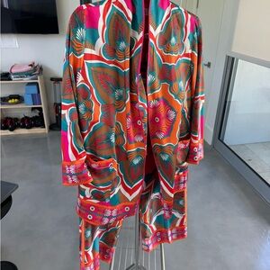 Zara Pink and Orange Floral Three-Piece Set